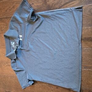 Under Armour Heatgear Grey  Loose Fit Polo Boys Size XL